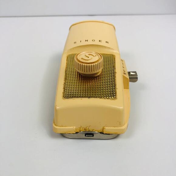 VTG SINGER 1960's Buttonholer Sewing Machine Attachment 6 Templates & Case MCM - Picture 6 of 10